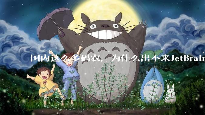 国内这么多码农，为什么出不来JetBrains, MathWorks这样的公司？