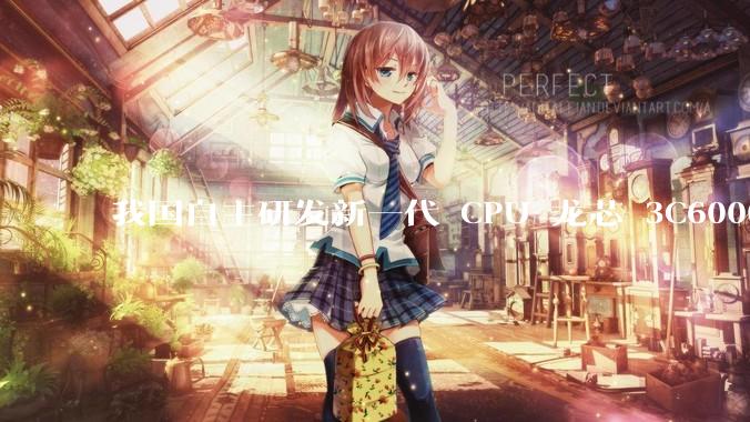 我国自主研发新一代 CPU 龙芯 3C6000 发布，不依赖国外授权技术和境外供应链，有何技术亮点？