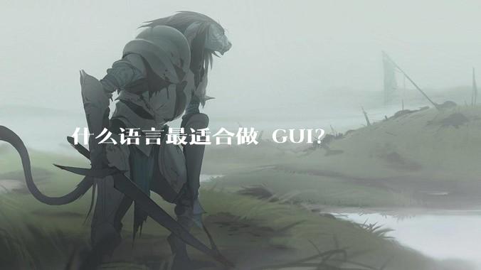 什么语言最适合做 GUI？